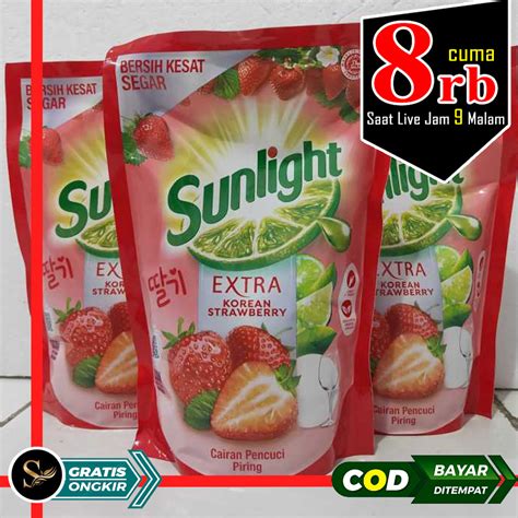 Jual Sunlight Extra Korean Strawberry Ml Cairan Pencuci Piring