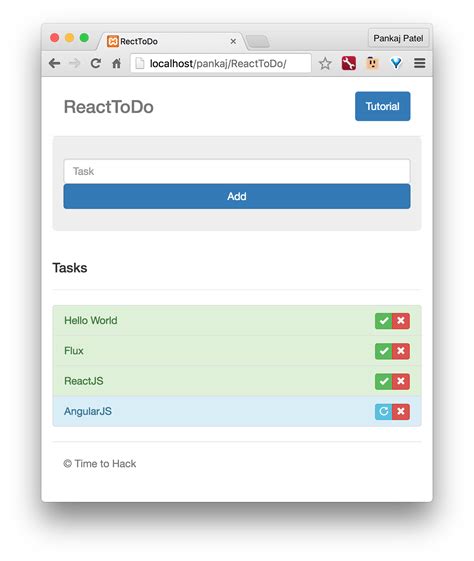 ToDo App With ReactJS Time To Hack