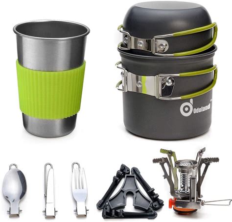 Odoland Camping Cookware Kit The Best Camping Essentials Popsugar