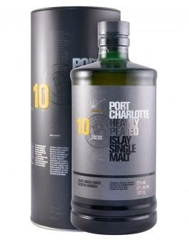 WHISKY MALTE BRUICHLADDICH 10 ANOS PORT CHARLOTTE 1L Garcias Vinhos