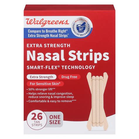 Walgreens Extra Strength Nasal Strips X Small Tan Walgreens