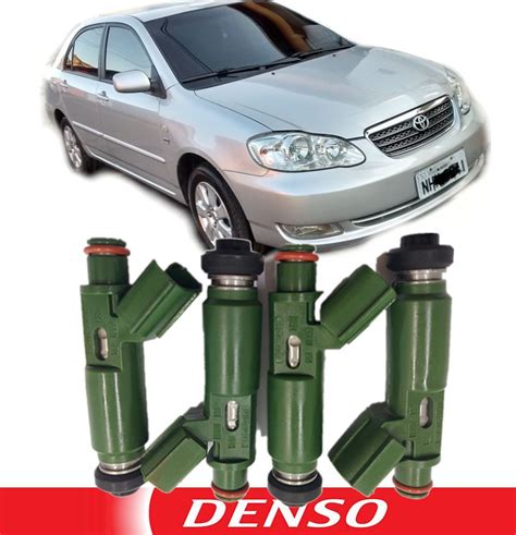 Kit 4 Bico Injetor Corolla 1 8 16V De 03 A 08 Original Denso 23250