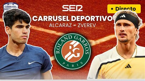 🎾 Carlos Alcaraz Vs Alexander Zverev En Directo Final Roland Garros