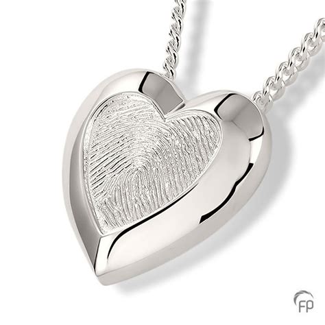 Heart Fingerprint Cremation Pendant - Rowland Brothers Shop