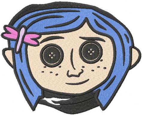 Coraline Button Eyes Embroidery Design Coraline Button Eyes Coraline