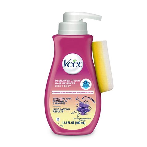 Veet Hair Removal Cream, In-Shower Body Hair Remover For Women
