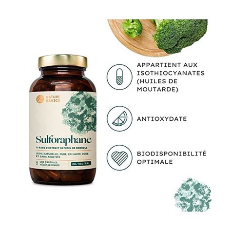 Nature Basics® Sulforaphane Naturel Extrait De Brocoli Certifié And D