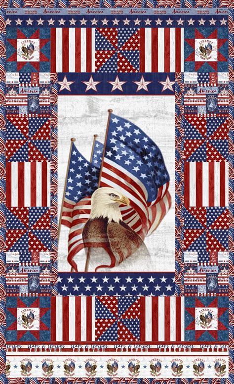 Live Free Patriotic Lap Quilt Kit Includes Binding And Etsy