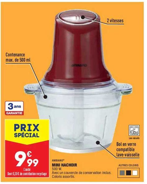 Promo Mini Hachoir Ambiano Chez Aldi ICatalogue Fr