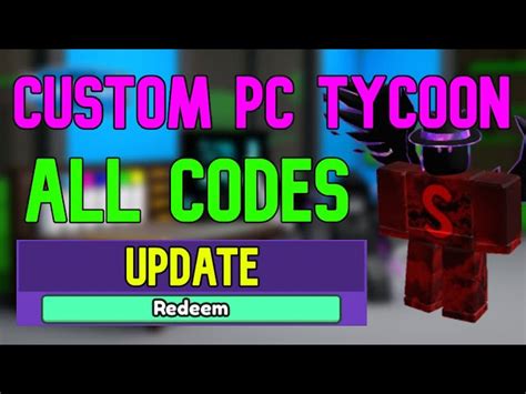 Roblox Custom Pc Tycoon Codes August Free Pc Parts