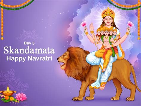 Navratri Day 5 Skandamata Maa Puja Vidhi Colour Mantras Shubh