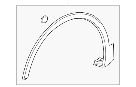 New Genuine Buick Envision Front Fender Wheel Opening Molding Right Oe