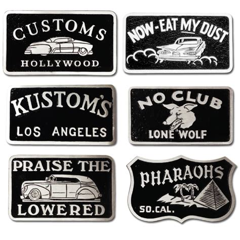 Nostalgic Cast Aluminum Car Club Plaques