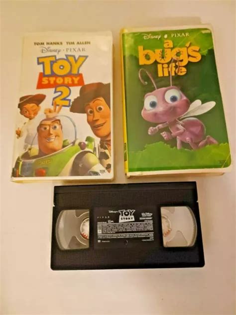 3 Disney Pixar Vhs Tapes Toy Story Toy Story Ii A Bugs Life £8