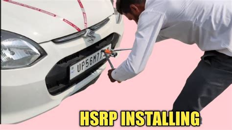 How To Install Hsrp High Security Number Plate Hsrp Color Code