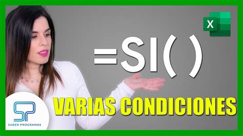 Función Si Con Varias Condiciones En Excel Youtube