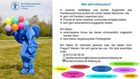 Ehrenamt Kinderschutzbund Freiberg E V