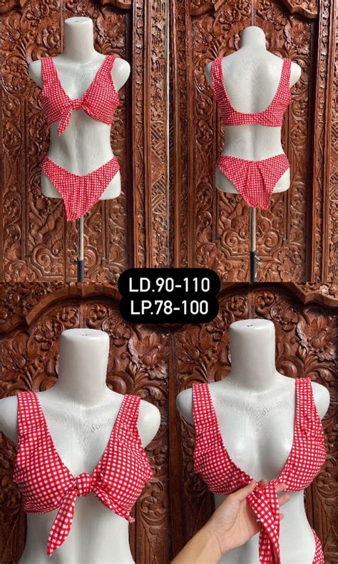 Set Bikini Ikat Fesyen Wanita Pakaian Wanita Lainnya Di Carousell