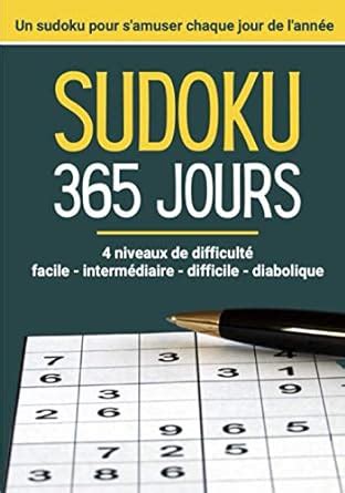 Sudoku Jours Sudoku Classique En Niveaux Facile Interm Diaire