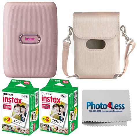 Fujifilm Instax Mini Link Smartphone Printer Dusty Pink 40 Exposures