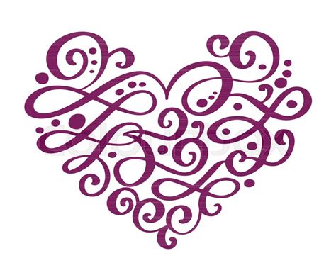 Heart Flourish Vector At Getdrawings Free Download