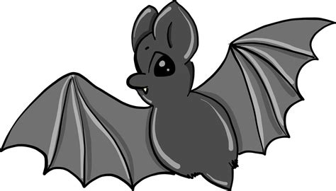 Grey bat with eyes, illustration, vector on white background 13818469 Vector Art at Vecteezy