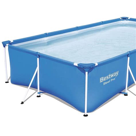 Best Buy Bestway Rectangular Frame Above Ground Swimming Pool Blue