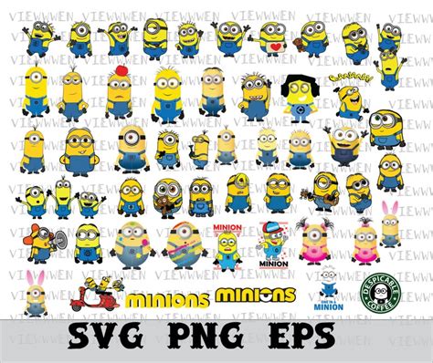 Minions Svg Bundle Despicable Svg Bundle Layered Svg Minions Faces