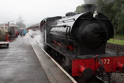 Mixed Traffic And Weather Heritage Railway And Steam Train Rides