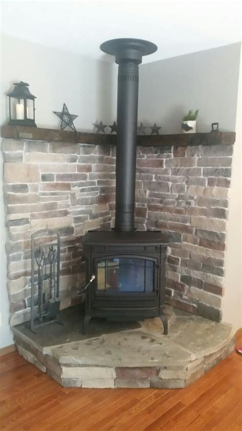 Easy Diy Wood Mantel Wood Stove Wall Wood Stove Surround Wood Stove Hearth