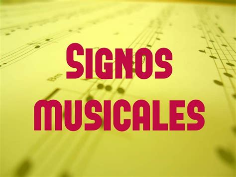 ¿cuáles Son Los Signos Musicales Más Importantes