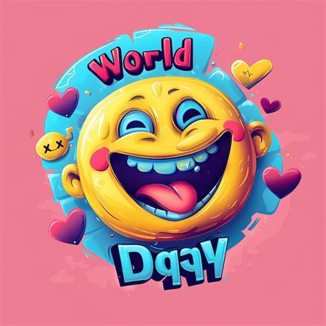 Texto Con El Logotipo De La Tipograf A Del D A Mundial De Los Emoji