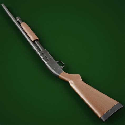 3d Model Shotgun Mossberg 500