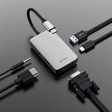 Wiwu Alpha In Usb C Hub A Hvp Gray A Hvpg Buy Best Price