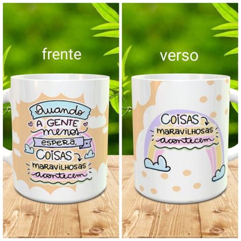 Caneca Coisas Maravilhosas Acontecem Elo7 Produtos Especiais