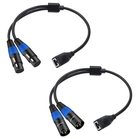 Jolgoo Pin Xlr Y Splitter To Rj Adapter Pair Rj To Dual Xlr