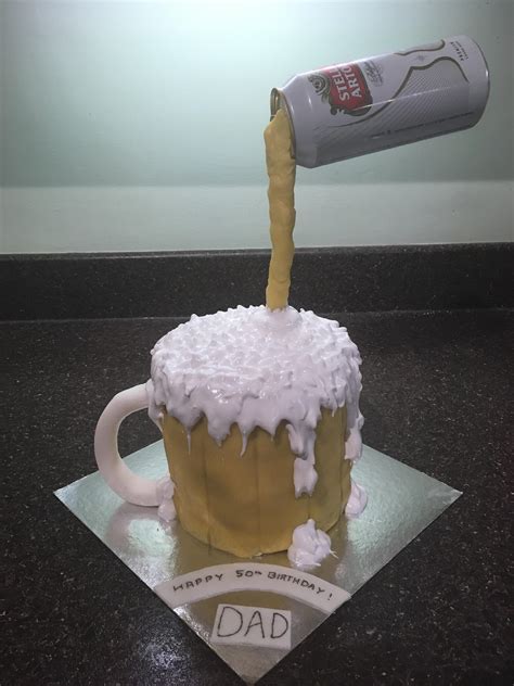 [homemade] Pouring Beer Cake R Food