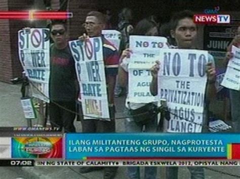 Bp Ilang Militanteng Grupo Sa Davao Nagprotesta Vs Pagtaas Ng Singil