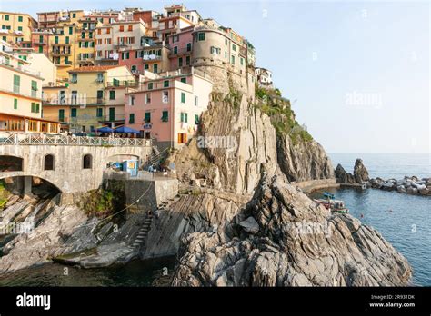 Manarola Italy April Homes Of Manarola Ancient Fishing