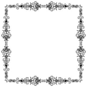 Moldura Quadrada Florida Tricotada Png Transparente Stickpng