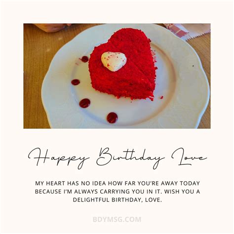 Long Distance Birthday Wishes For Girlfriend Bdymsg