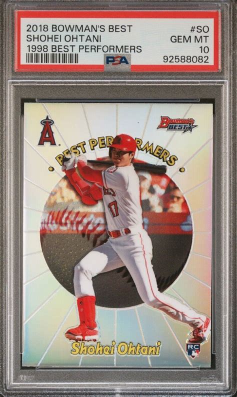 Shohei Ohtani 2018 Bowman S Best 98BP SO 1998 Best Performers Price