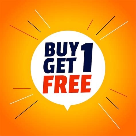 Free Vector Buy One Get One Free Stylish Sale Banner