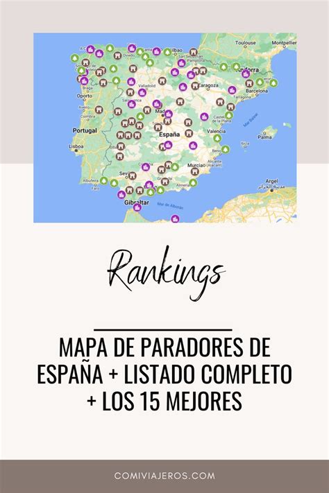 Mapa De Paradores De Espa A Listado Completo Los Mejores