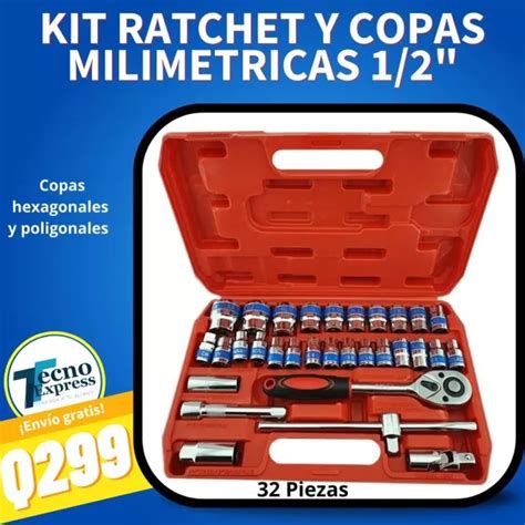 Kit Ratchet Y Copas Milimetr Cas De Tecno Expres Gt