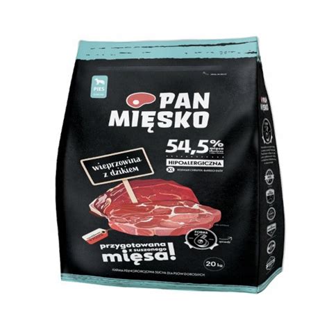 Sucha karma Pan Mięsko wieprzowina z dzikiem chrupki XL 20 kg