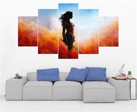 Wonder Woman 4 – Dc 5 Panel Canvas Art Wall Decor – Canvas Storm