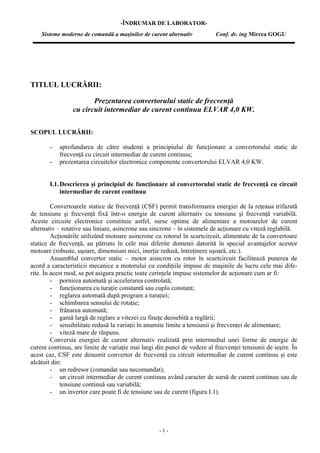 Convertorul static de frecvenţă PDF