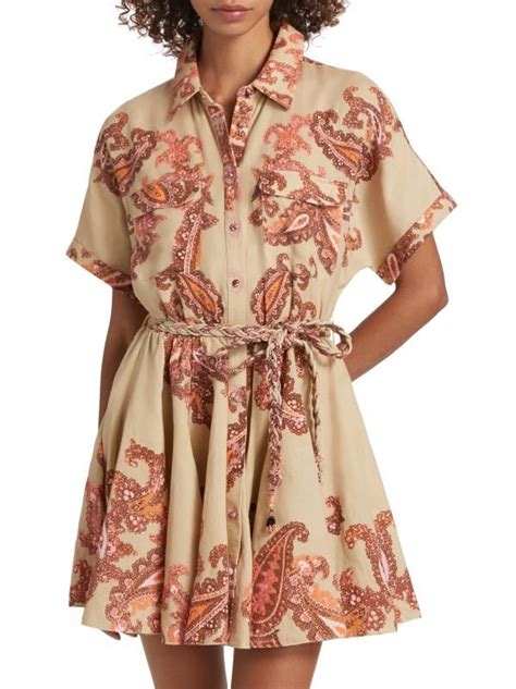 Compra Hemant Nandita Minivestido Camisero Omya Paisley Saks