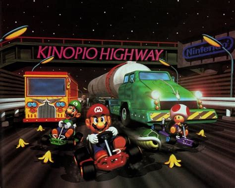 Mario Kart 64 Promo Art Rn64